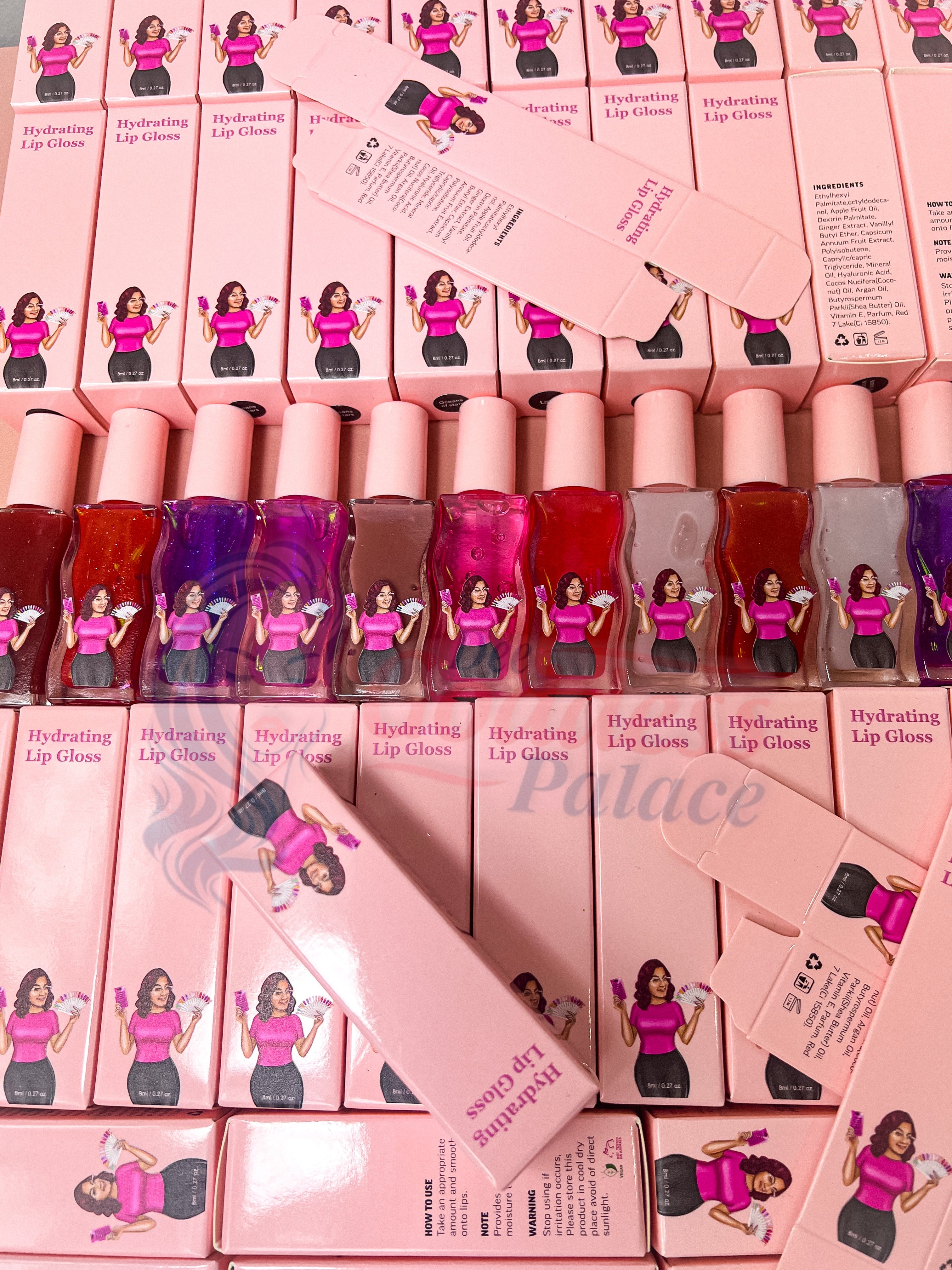 50pcs Private Label Hydrating and Color Changing Lip Gloss