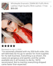 25 Pairs Wholesale Two Toned Colored Lashes