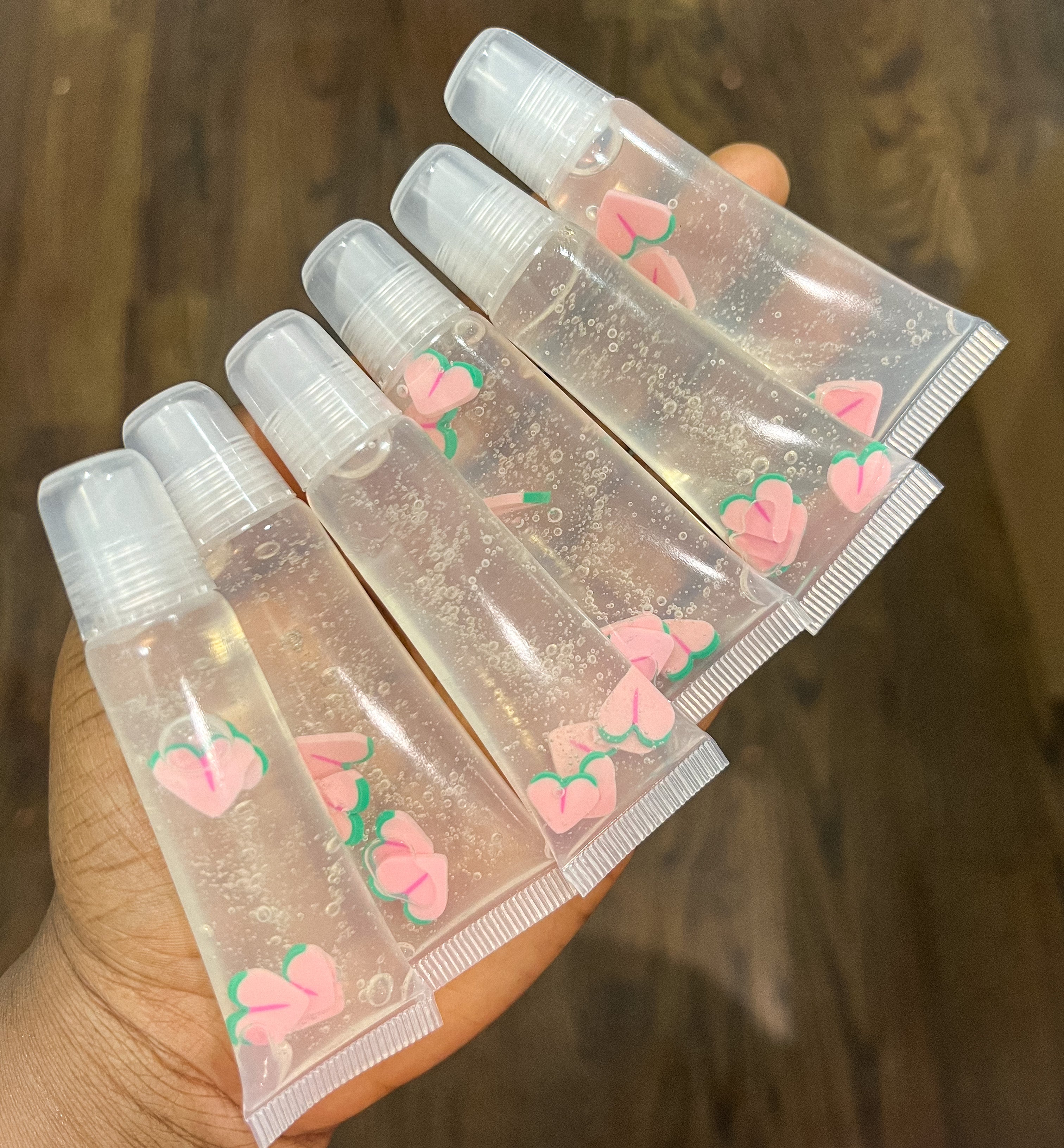 10pcs Wholesale Peach Lipgloss