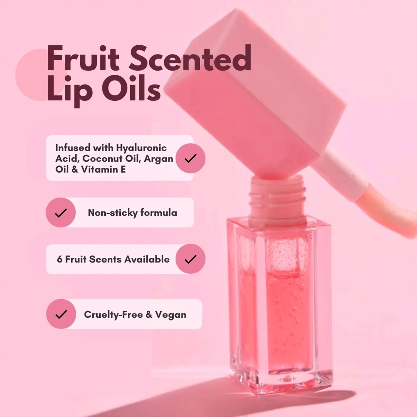 50pcs Private Label Lip Plumping Oil