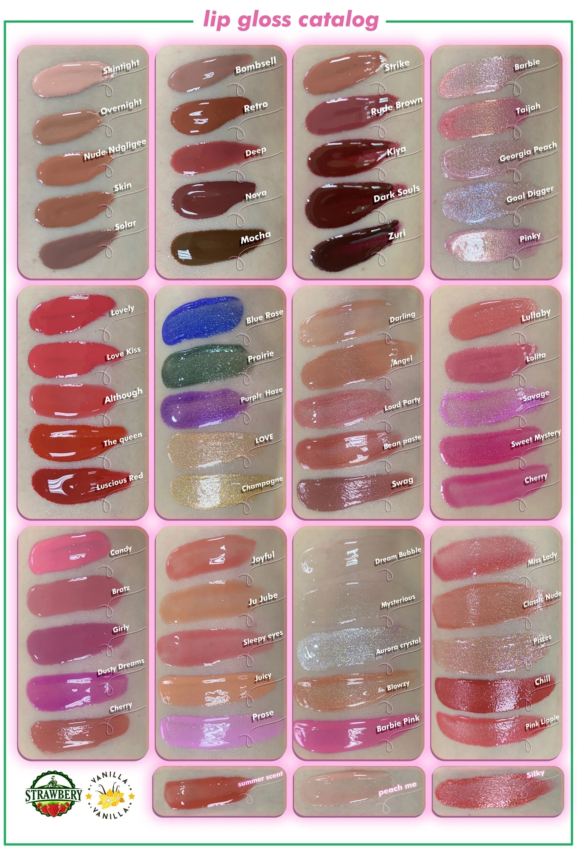 50pcs Private Label Lip Glosses