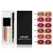 50pcs Private Label Matte Liquid Lipstick + Lip Oil + Lip Liner Kit