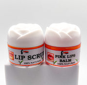 Permanent Pink Lips Kit - Lip Balm + Lip Scrub (100% Effective)